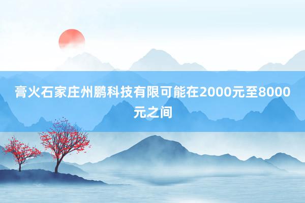 膏火石家庄州鹏科技有限可能在2000元至8000元之间